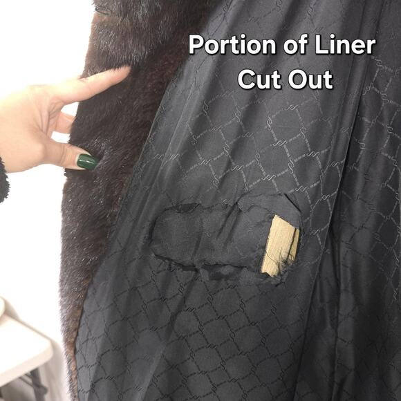 VTG Blackglama Mink Fur Coat Womens Large Brown Full Length Maple Furriers Mob - Picture 11 of 16